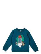 Festivity Sweatshirt Tops Sweat-shirts & Hoodies Sweat-shirts Blue MUM...