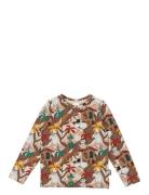 Trädkoja Tröja Tops T-shirts Long-sleeved T-shirts Brown MUMIN