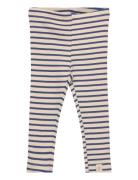 Legging Modal Striped Bottoms Leggings Navy Petit Piao