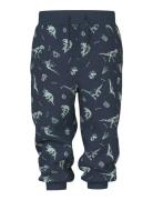 Nmmvimo Nreg Aop Swe Pant Bru Bottoms Sweatpants Navy Name It