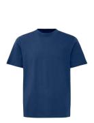 Bhivo Tee Tops T-shirts Short-sleeved Blue Blend