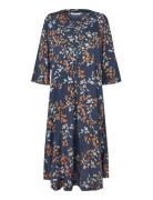 Manymari Polvipituinen Mekko Navy Masai