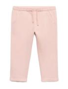 Cotton Drawstring Joggers Bottoms Sweatpants Pink Mango