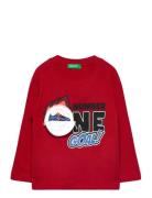 T-Shirt L/S Tops T-shirts Long-sleeved T-shirts Red United Colors Of B...