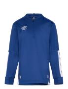 Ux Elite Half Zip Jr Tops T-shirts Long-sleeved T-shirts Blue Umbro