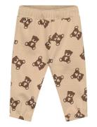 Tnsbprimo Waffle Pants Bottoms Sweatpants Beige The New