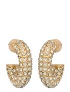 Makayla Rhinest Earrings Accessories Jewellery Earrings Hoops Gold Twi...