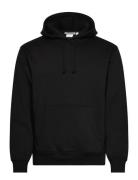 Classic Hoodie Tops Sweat-shirts & Hoodies Hoodies Black Weekday