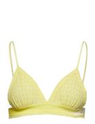 Tassie Soft Dot Bra Lingerie Bras & Tops Soft Bras Bralette Yellow Bec...