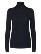 Nubowie Rollneck Rib Tops T-shirts & Tops Long-sleeved Black Nümph