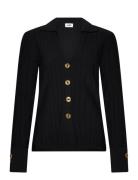 Enea Cardigan Tops Knitwear Cardigans Black Twist & Tango