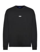 Naviu Tops Sweat-shirts & Hoodies Sweat-shirts Black HUGO BLUE