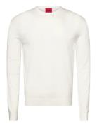San Cody-Cv Tops Knitwear Round Necks White HUGO