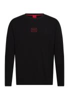 Laze Longsleeve Tops T-shirts Long-sleeved Black HUGO