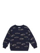 Sweat Ls Aop Tops Sweat-shirts & Hoodies Sweat-shirts Navy Minymo