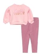 Gg-Legging Set Tops Sweat-shirts & Hoodies Sweat-shirts Pink Levi's