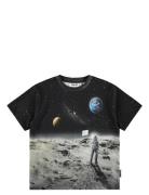 Riley Tops T-shirts Short-sleeved Black Molo