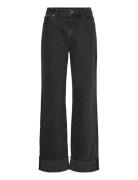 Gealena_3 Bottoms Jeans Wide Black HUGO
