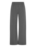 Relaxed Mid Rise Pleated Suiting Trousers Bottoms Trousers Straight Le...