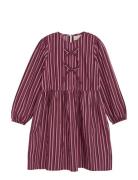 Dress Woven Stripe Dresses & Skirts Dresses Casual Dresses Long-sleeve...