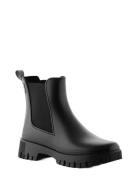 Kirby Black Shoes Boots Ankle Boots Ankle Boots Flat Heel Black Lemon ...