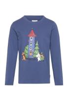 Moominhouse Shirt Tops T-shirts Long-sleeved T-shirts Blue MUMIN