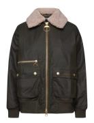 Barbour Maxine Wax Jacket Bombertakki Khaki Green Barbour