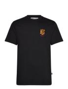 Handwritten 25 T-Shirt Tops T-shirts Short-sleeved Black BLS Hafnia