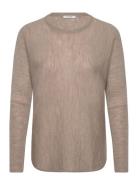 Knit Cwpippa Tops Knitwear Jumpers Beige Claire Woman