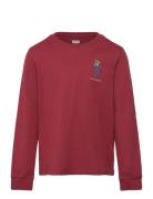 Ls-L/S Tee Tops T-shirts Long-sleeved T-shirts Red Levi's