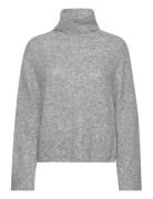 Mmaidy Thora Rollneck Knit Tops Knitwear Turtleneck Grey MOS MOSH