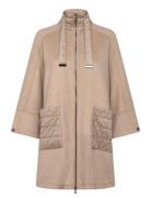 Cape / Poncho Outdoo Villakangastakki Pitkä Takki Beige Gerry Weber Ed...