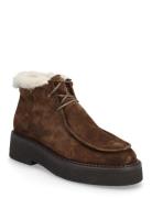 Warm Lining Shoes Boots Ankle Boots Laced Boots Brown Billi Bi