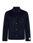 Ls Double Face Wool Blend Chore Villakangastakki Navy Calvin Klein