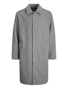 Jornorrebro Wool Blend Mac Coat Villakangastakki Pitkä Takki Grey Jack...