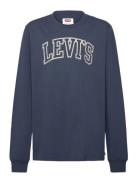 Ls-L/S Tee Tops T-shirts Long-sleeved T-shirts Navy Levi's