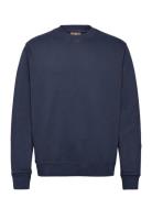 Mmgfrench Faded Sweat Tops Sweat-shirts & Hoodies Sweat-shirts Navy Mo...