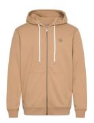 Full Zip Logo Hoodie Tops Sweat-shirts & Hoodies Hoodies Beige Scotch ...