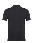 The Fred Perry Shirt Tops Polos Short-sleeved Navy Fred Perry