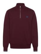 Half Zip Sweatshirt Tops Sweat-shirts & Hoodies Sweat-shirts Burgundy ...