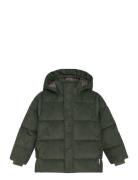 Jacket Puffer, Corduroy Toppatakki Khaki Green En Fant