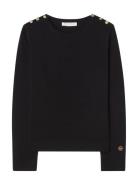 Annika Top Tops T-shirts & Tops Long-sleeved Black BUSNEL