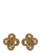 Kira Clover Stacked Stud Accessories Jewellery Earrings Studs Gold Tor...
