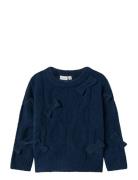 Nmfolivia Ls Knit Tops Knitwear Pullovers Navy Name It