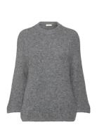 Fqgrslulu-Pullover Tops Knitwear Jumpers Grey FREE/QUENT