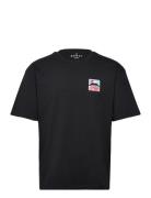 Sunset On Fuji San T-Shirt Tops T-shirts Short-sleeved Black Edwin