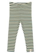 Legging Modal Striped Bottoms Leggings Cream Petit Piao