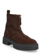 Gabby Shoes Boots Ankle Boots Ankle Boots Flat Heel Brown Steve Madden