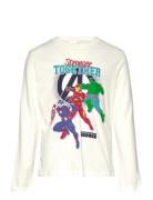 Tshirt Tops T-shirts Long-sleeved T-shirts Cream Marvel