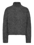 Ritva Knitted Sweater Tops Knitwear Turtleneck Grey Twist & Tango